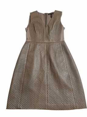 BCBGMAXAZRIA Livie  Quilted Faux Leather Dress